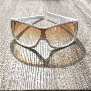 Oakley White & Tan Women’s Sunglasses